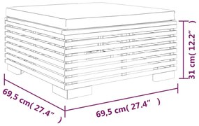 Set Divani da Giardino 8 pz con Cuscini Legno Massello di Teak