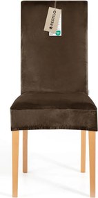 Coprisedia marrone con rivestimento elastico per sedie 48 cm Sento – Restilo