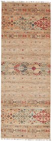 Samarkand Tappeto 90x240 Grigio (Pakistan) Annodato A Mano