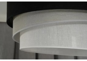 Duolla - Lampadario a plafone TRIO 1xE27/15W/230V diametro 45 cm nero/grigio/bianco
