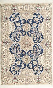 Nain Tappeto persiano 130x200 Blu (Iran) Annodato A Mano