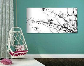 Quadro su tela – Con motivo floreale
