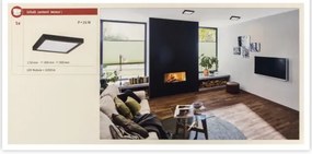 Paulmann 71026 - LED/22W Plafoniera ABIA 230V nero