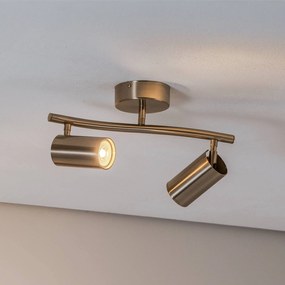 Lucea Faretto da soffitto Spotte, ottone anticato, a 2 luci