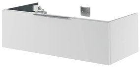 Mobile da bagno sotto lavabo SENSEA Neo bianco laccato L 105 x H 32 x P 48 cm 1 cassetto, lavabo non incluso