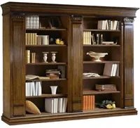 Libreria classica 3 porte e 22 ripiani in legno 306x52x240