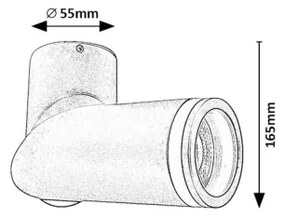 Rabalux 73032 - Faretto SENOBIA 1xGU10/35W/230V