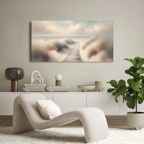 Quadro su tela – Sentiero di legno verso l’oceano