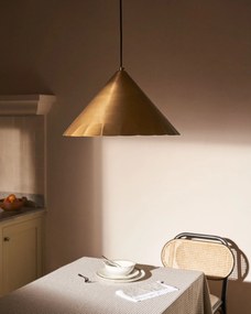 Kave Home - Lampada da soffitto Parlava in ottone Ã˜ 46 cm