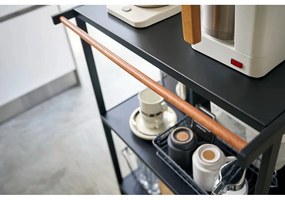 Scaffale nero opaco in acciaio 60x90x46,5 cm Tower – YAMAZAKI