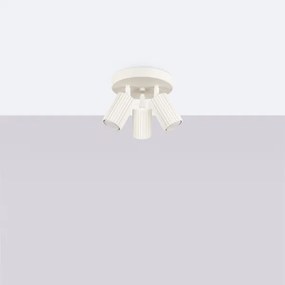 Sollux SL.1601 - Faretto KARBON 3xGU10/10W/230V color crema