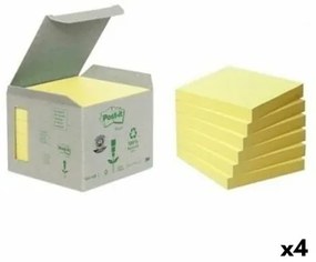 Set di Post-it Adesivi Post-it Giallo 6 Pezzi 76 x 76 mm (4 Unità)