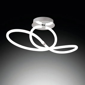 Plafoniera LED Handy cromo IP20 bianco naturale NOVECENTO