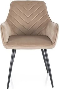 Sedia Fig in velluto beige Blu28