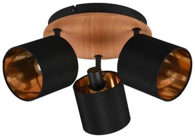 Faretto nero/di colore naturale ø 12 cm Tommy – Reality