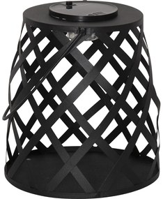 Lanterna LED nera, altezza 20 cm Calabria - Star Trading