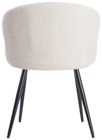 Set di sedie da pranzo color crema in metallo 2 pz Radaja – Light &amp; Living