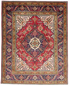 Tabriz Tappeto persiano 190x150 Rosso (Iran) Annodato A Mano
