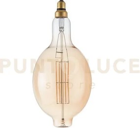 Lampadina led filamento ambra bt180 attacco e27 8w 730lm 2500k 300°...