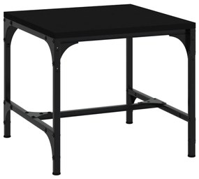 Tavolini 2pz nero 40x40x35 cm in legno multistrato