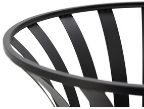 Griglia portatile a legna nero