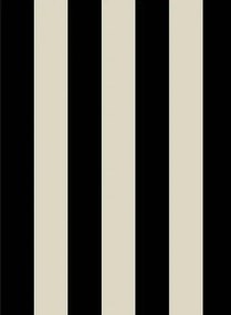 House of Hackney Carta da parati panoramica Mono Stripe - Off-Black & Oyster