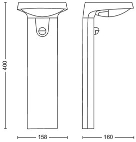 Philips - Lampada solare LED con sensore TYLA LED/1,2W/4V 4000K IP44