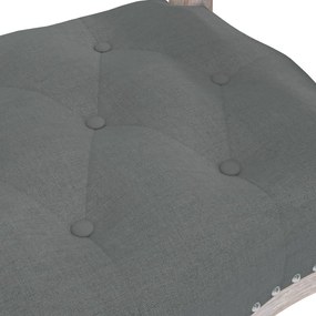 Panca grigio scuro 110x45x60 cm in tessuto