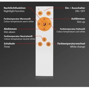 Briloner 7301-016 - Plafoniera LED dimmerabile STARRY SKY LED/18W/230V+ +TC