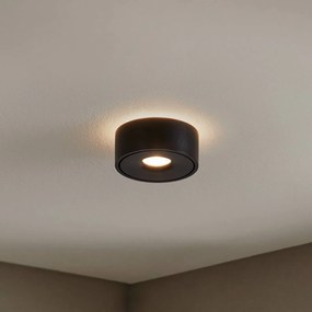 Plafoniera a LED Rotari Arcchio, dimmerabile, Nero, Soggiorno / Sala da pranzo, Alluminio, Moderno, Plafoniera LED