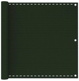 Paravento Da Balcone Verde Scuro 90x400 Cm İn Hdpe /