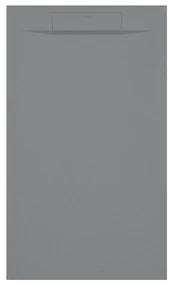 Piatto Doccia 80x200 Effetto Pietra Duplach "Zeus" Grigio Medio