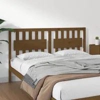 Testiera per Letto Miele 155,5x4x100 cm Legno Massello di Pino cod mxl 53032