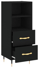 Credenza nero 34,5x34x90 cm in legno multistrato