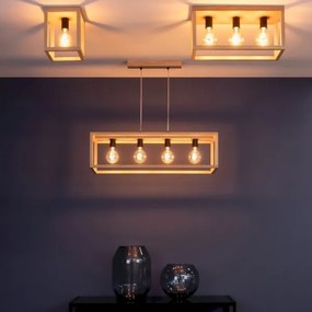 Spot-Light 9154174 - Plafoniera KAGO 1xE27/60W/230V rovere opaco