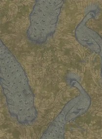 Cole & Son Carta da parati Byron - Teal/ Pewter