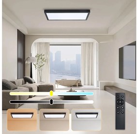 Brilagi - Lampada LED dimmerabile FRAME SMART LED/30W/230V nero IP44 + telecomando