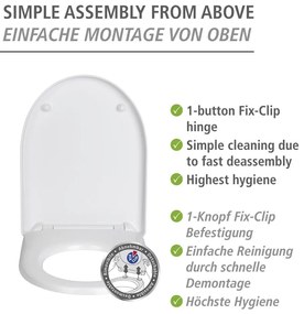 Sedile del wc con chiusura automatica Sindia - Wenko