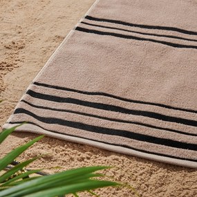 Telo mare beige 75x150 cm Banded Stripe - Catherine Lansfield