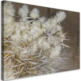 Quadro su tela, Cane Boho Grass  Dimensioni 60x40