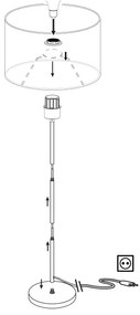 Eglo 95171 - Lampada con piedistallo MASERLO 1xE27/60W/230V