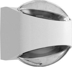 Applique LED 12W Bidirezione Curvo IP65 con LED Bridgelux - Bianca