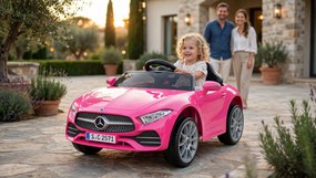 Macchina Elettrica per Bambini 12V con Licenza Mercedes CLS Small Rosa...