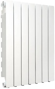 Radiatore acqua calda PRODIGE MODERN in alluminio, 7 elementi, interasse 700 mm, bianco