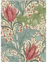 Morris & Co Carta da parati Lent Lily - Plum/ Bayleaf