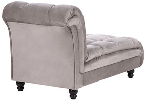 Chaise longue grigio talpa sinistra LORMONT Beliani