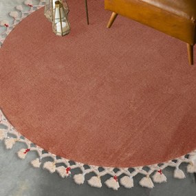 Tappetino per il bagno marrone ø 80 cm Tuft – Foutastic