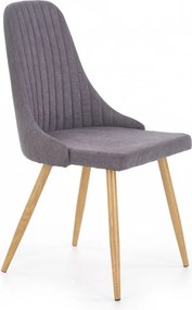 Sedia in tessuto K285 grigio scuro - H 85 cm