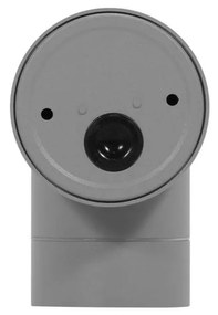 Applique Cilindrica Monodirezionale IP65 GU10 Grigio Colore Grigio