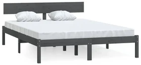 Giroletto grigio in legno massello di pino 140x190 cm